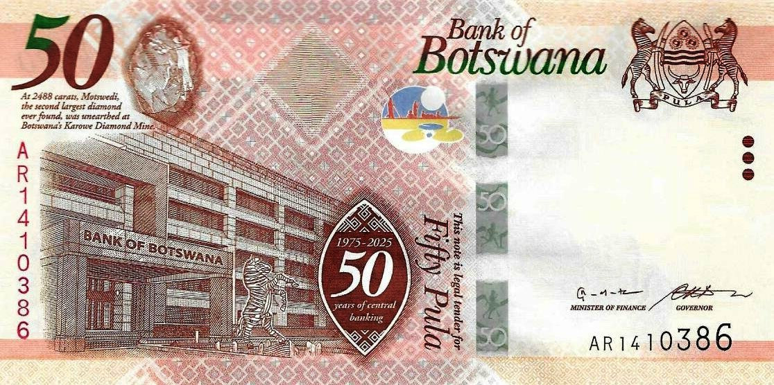 Botswana - 50 Pula 2025 (# 37)