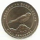 Turquia - 1 Kurus 2021 (Km# ..) Kizil Kerkenez