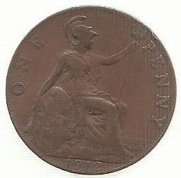 Inglaterra - 1 Penny 1912 (Km# 810)