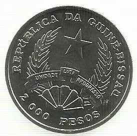 Guine Bissau - 2000 Pesos 1995 (Km# 38) Fao