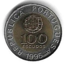 Portugal - 100$00 1995 (Km# 678)     FAO