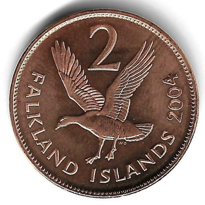 Falkland - 2 Pence 2004 (Km# 131)