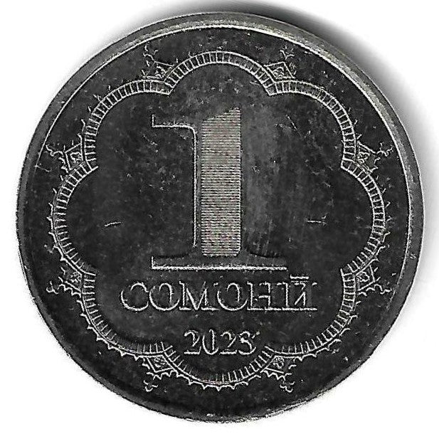 Tajiquistão - 1 Somoni 2023 (Km# 56)