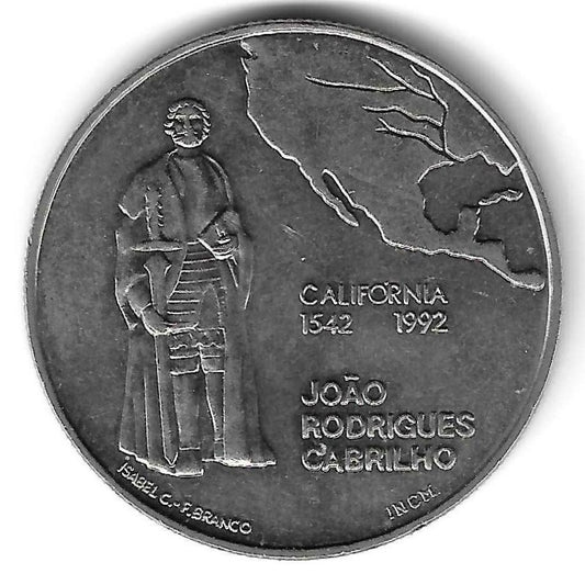 Portugal - 200$00 1992 (Km# 661)     California