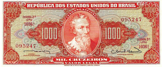 Brasil - 1000 Cruzeiros 1963 (# 181)