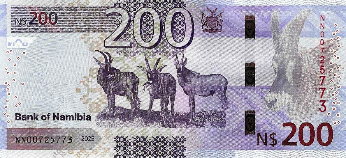 Namibia - 200 Dolares 2025 (# 24a)