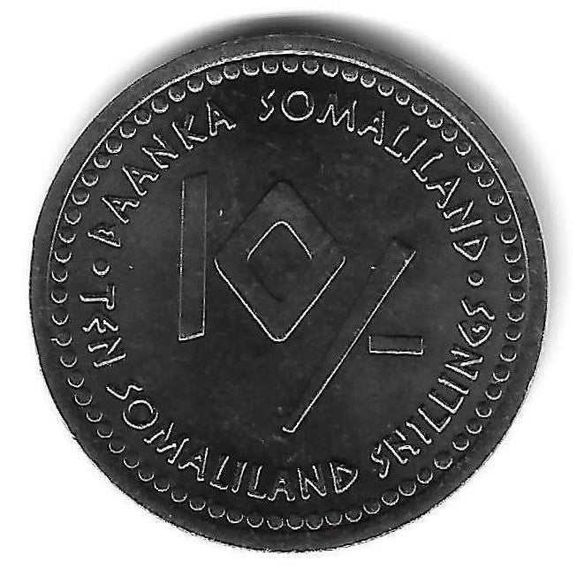 Somalilandia - 10 Shillings 2006 (Km# 11) Gemeos