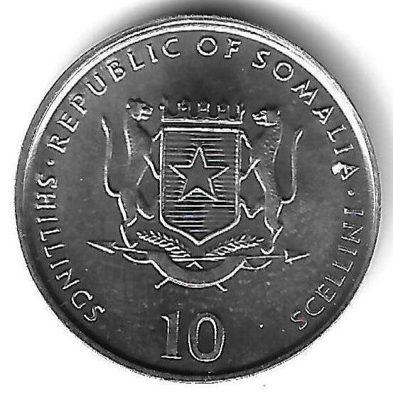 Somalia - 10 Shillings 2002 (Km# 46) Fao