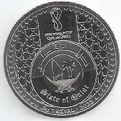 Qatar - 1 Riyal 2022 (Km# 98) Emblem
