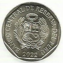 Peru - 1 Sol 2022 (Km# ..) Jose Faustino Sanchez Carrion