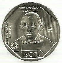 Peru - 1 Sol 2022 (Km# ..) Jose Baquijano y Carrillo