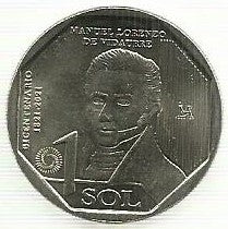 Peru - 1 Sol 2022 (Km# ..) Manuel Lorenzo de Vidaurre