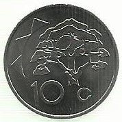 Namibia - 10 Centimos 1993 (Km# 2)