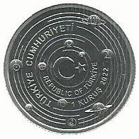 Turquia - 1 Kurus 2022 (Km# ..) Terra