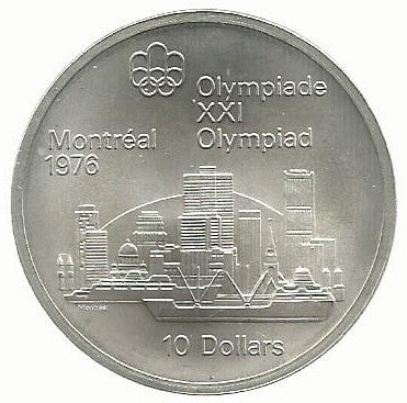 Canada - 10 Dolares 1973 (Km# 87) Horizonte Montreal