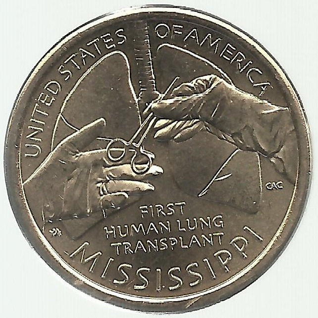 USa - 1 Dolar 2023 (Km# 786) Mississipi