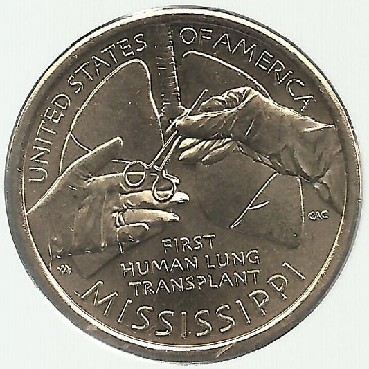 Usa - 1 Dolar 2023 (Km# 786) Mississipi