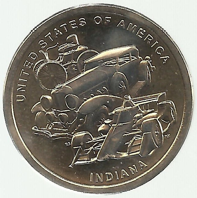 USA - 1 Dolar 2023 (Km# 783) Indiana