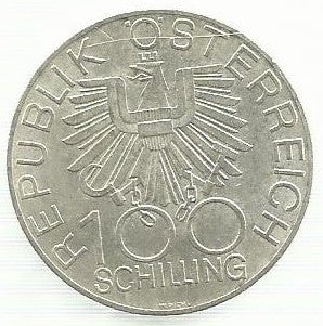 Austria - 100 Schillings 1979 (Km# 2942) Neustadt