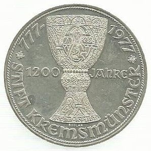Austria - 100 Schillings 1977 (Km# 2934) Mosteiro