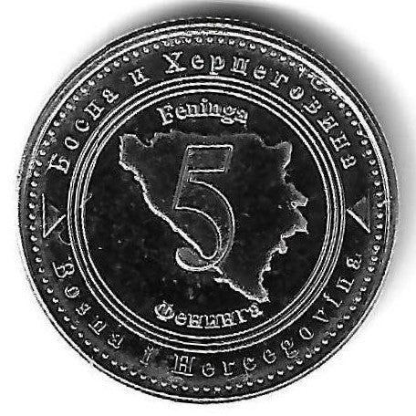 Bosnia Herzegovina - 5 Feninga 2013 (Km# 121)