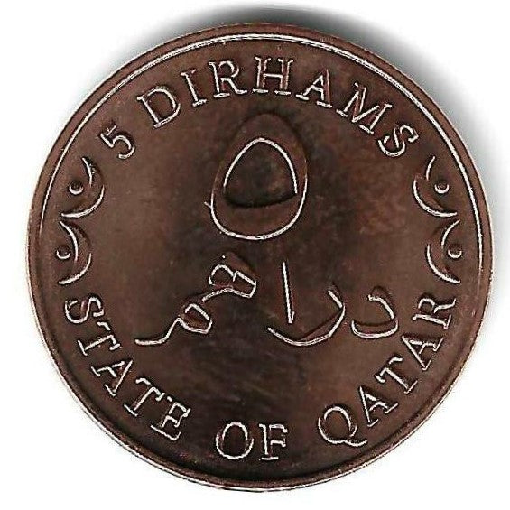 Qatar - 5 Dirhams 2012 (Km# 12a)
