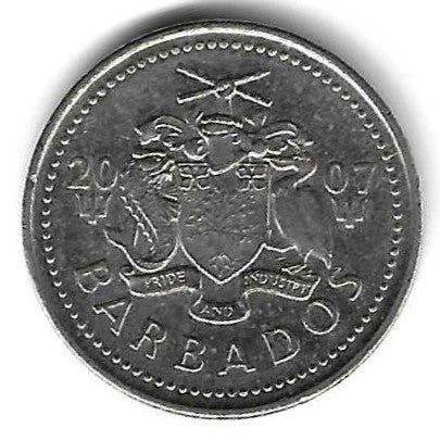 Barbados - 25 Centimos 2007 (Km# 13a)