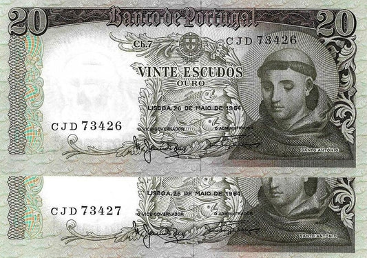 Portugal - 20$00 1964 (# 167)