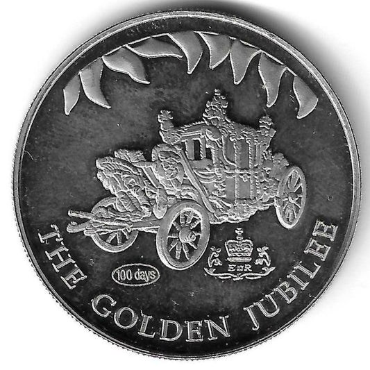 Falkland - 50 Pence 2002 (Km# 78.2) Golden Jubilee