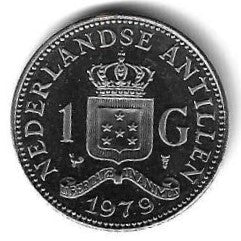 Antilhas Holandesas - 1 Gulden  1979 (Km# 12)