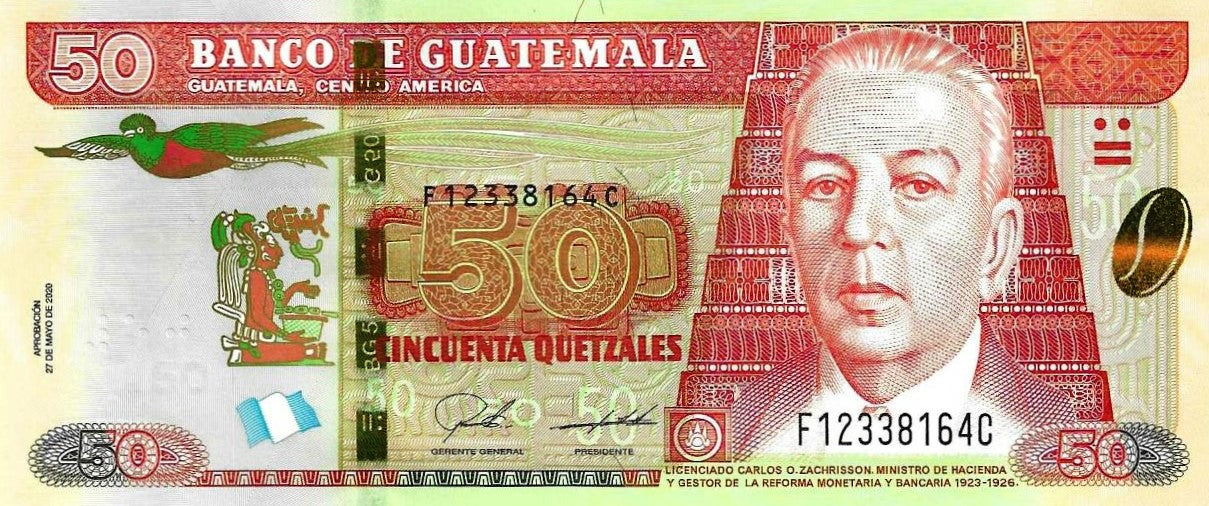 Guatemala - 50 Quetzales 2020 (# 125d)