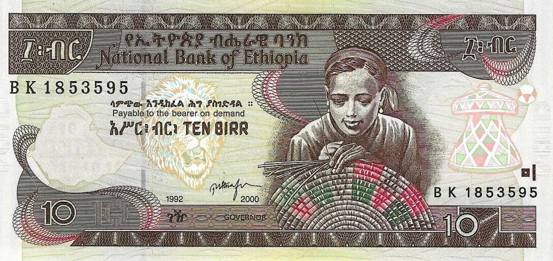 Etiopia - 10 Birr 2000 (# 48b)