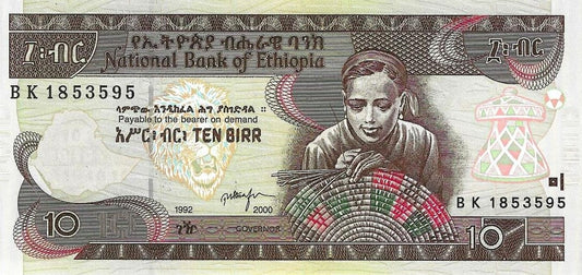 Etiopia - 10 Birr 2000 (# 48b)