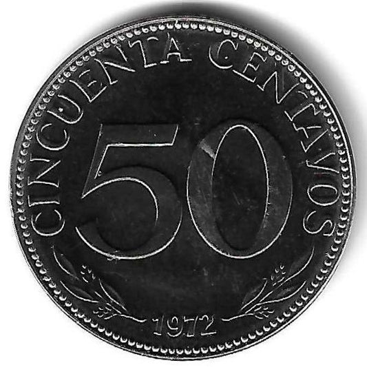 Bolivia - 50 Centavos 1972 (Km# 190)