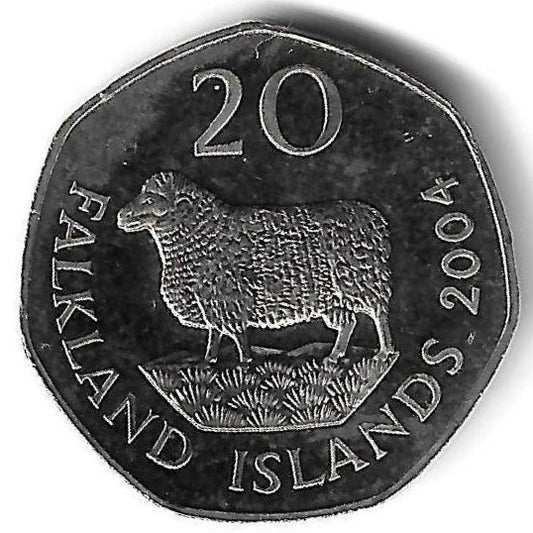 Inglaterra - 20 Pence 2004 (Km# 990)