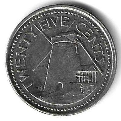 Barbados - 25 Centimos 2007 (Km# 13a)