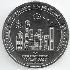 Qatar - 1 Riyal 2022 (Km# 99) Football in Qatar