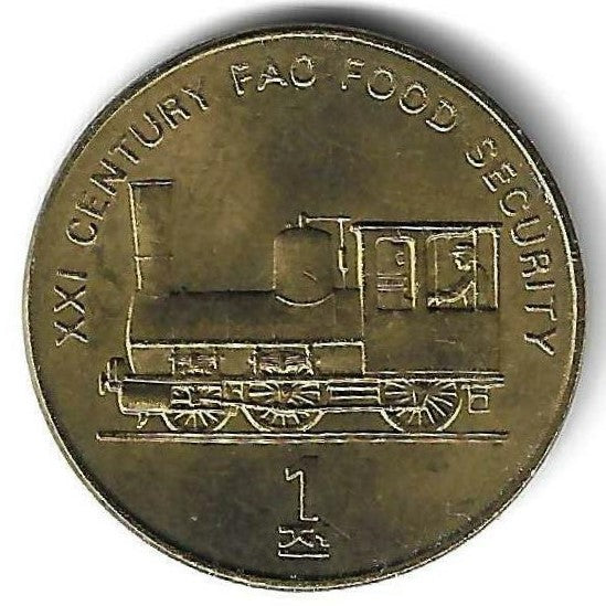 Coreia Norte - 1 Chon 2002 (Km# 195) Comboio a Vapor