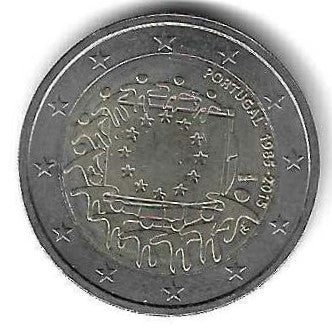 Portugal - 2 Euro 2015 (Km# ) 30 Anos Bandeira