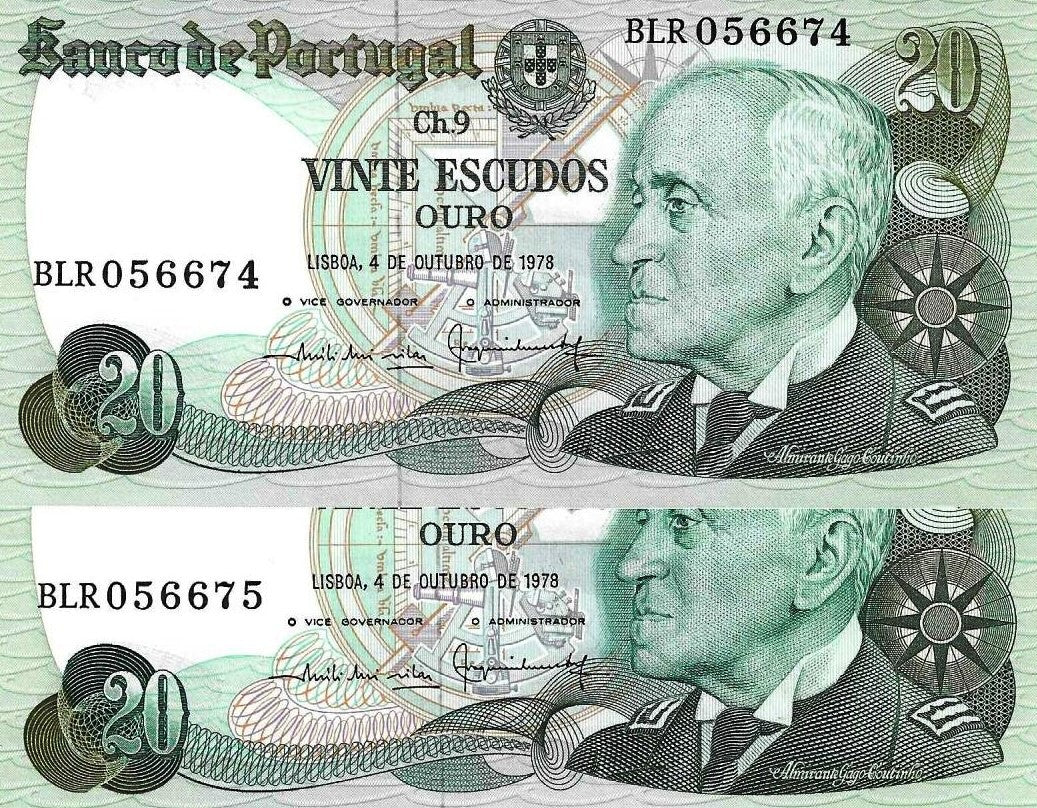 Portugal - 20$00 1978(# 176b)