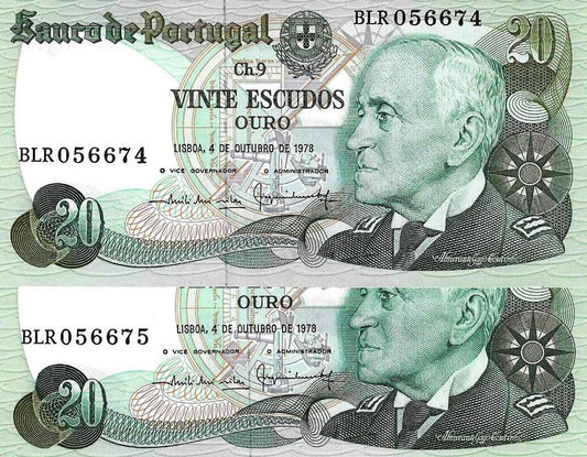 Portugal - 20$00 1978(# 176b)