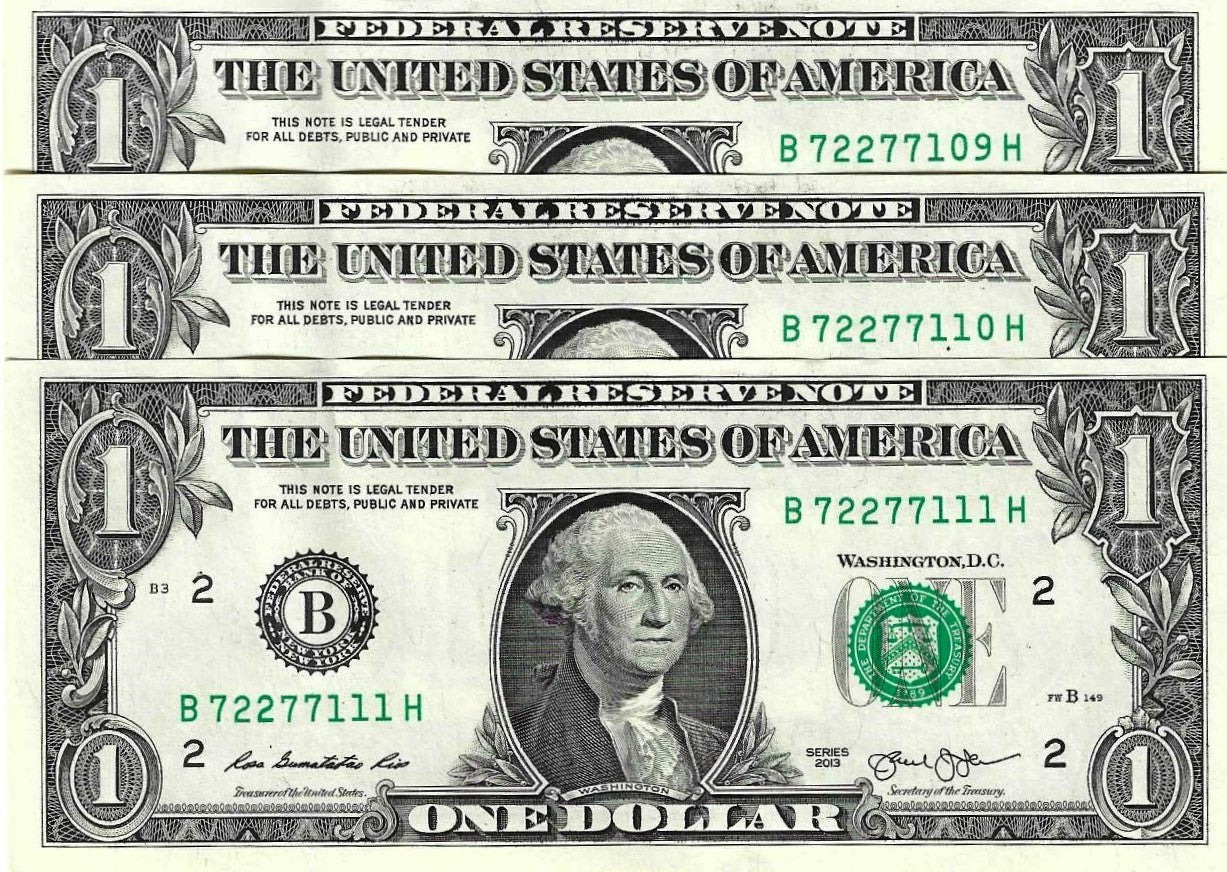 USA - 1 Dolar 2013 (# 537b) Nova Iorque
