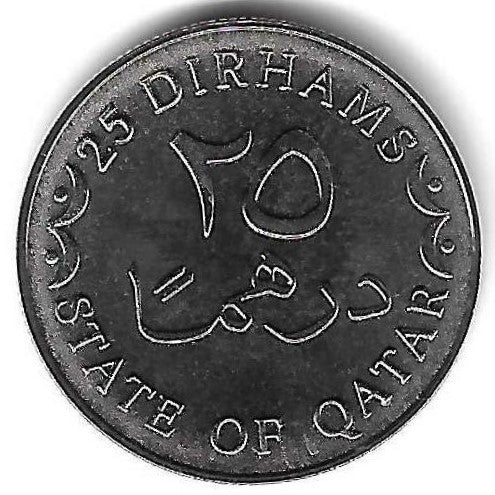 Qatar - 25 Dirhams 2012 (Km# 14a)