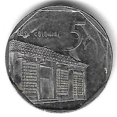 Cuba - 5 Centavos 1998 (Km# 575.1)