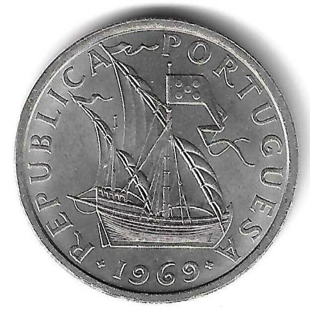 Portugal - 5$00 1969 (Km# 591)