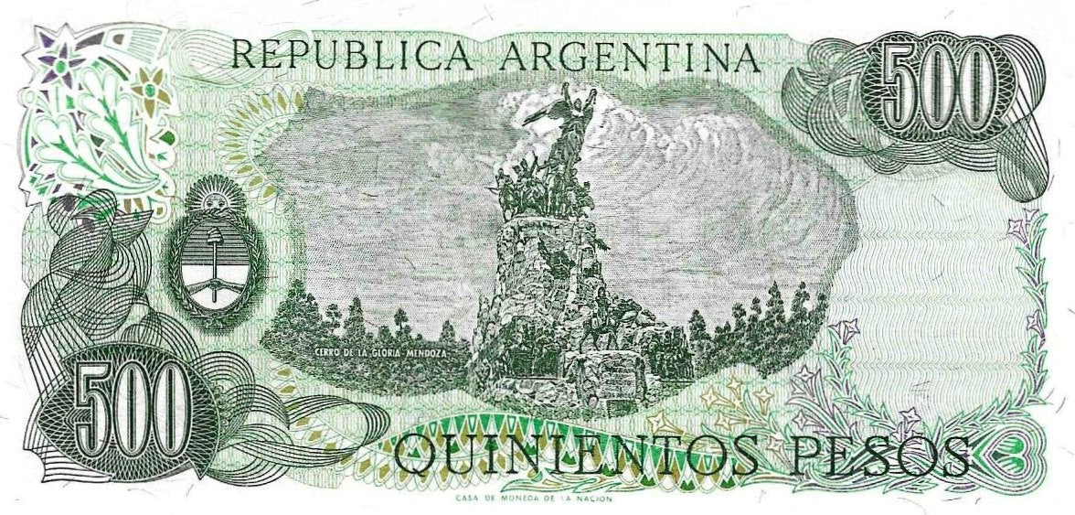 Argentina - 500 Pesos 1977 (# 303)