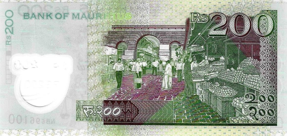 Mauricias- 200 Rupias 2024 (# 65Ba)