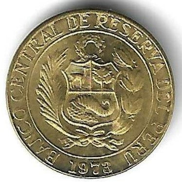 Peru - 5 Centavos 1973 (Km# 244)