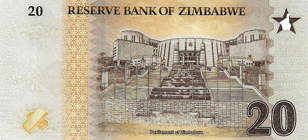 Zimbabwé - 20 Zig 2016 (# 116)