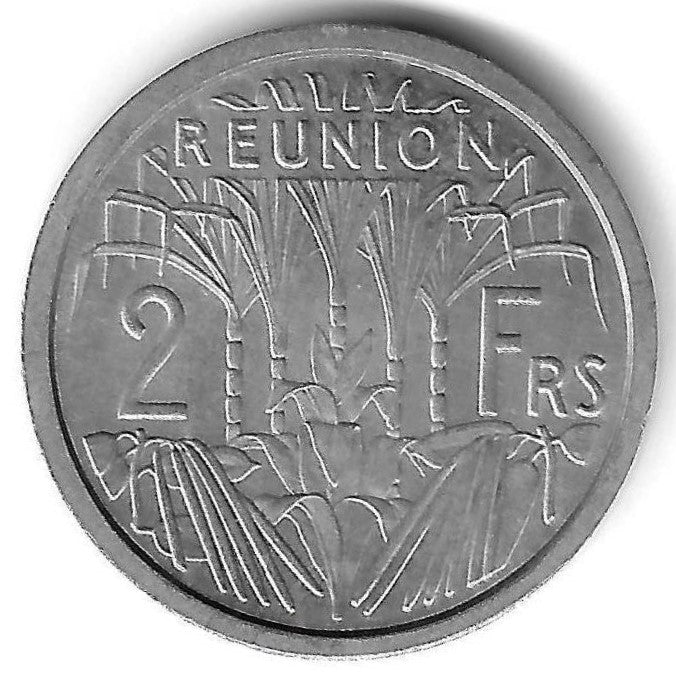 Reunião - 2 Francos 1948 (Km# 8)